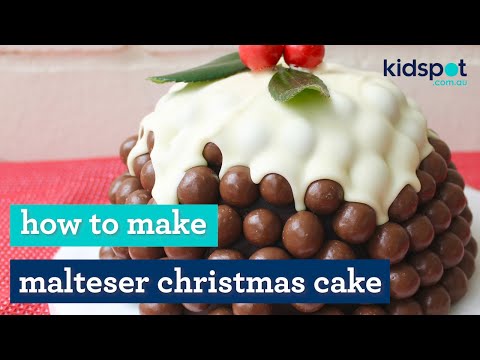 VIDEO : christmas recipe: how to make a christmas pudding malteser cake - full details on kidspot.com.au - http://www.kidspot.com.au/kitchen/full details on kidspot.com.au - http://www.kidspot.com.au/kitchen/recipes/christmas-pudding-full ...