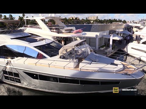 2019 Azimut S7 Luxury Yacht - Deck and Interior Walkaround - 2018 Fort Lauderdale Boat Show