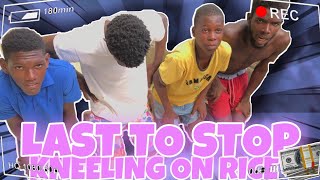 Last To Stop Kneeling On Rice Wins 5,000