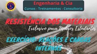 #RESMAT 01.03 - Tensão: Exercício Como Calcular a Carga Interna do Corpo Sujeito a Forças Externas