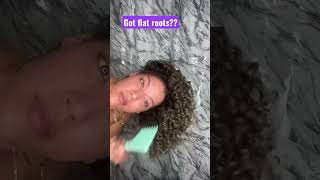 Comb Back for Flat Roots #finehair #hairhacks #shorts