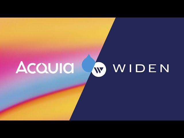 Watch Acquia's Widen Demo on YouTube.