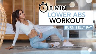 8 MIN LOWER ABS WORKOUT (Belly Fat Burner) | Get A Flat Belly | Eylem Abaci
