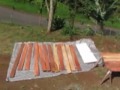 Installing a roof top deck on a shipping container home in Costa Rica