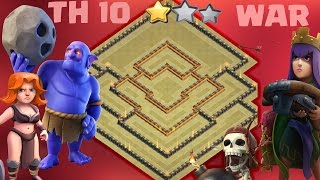 Town Hall 10 Th10 War Base 2017 Anti 2 Star Anti Valkyrie Anti Bowler War Base With Replay