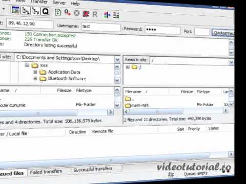 download si upload de fisiere mari pe server cu filezilla