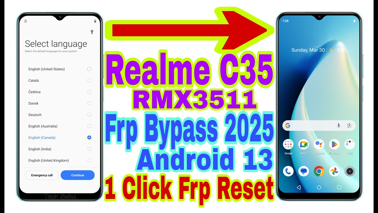 Realme C35 (RMX3511) Android 13/1 Click Frp Realme C35 (RMX3511) Android 13/1 Click Frp