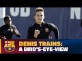 Quality touches from Denis Suárez at the Ciutat Esportiva