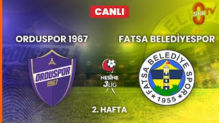 Orduspor 1967 A.ş. - Fatsa Beledi̇yespor