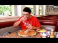 Food Challenge - 18" Mac Daddy Pancake Challenge @ Potholder Cafe | FreakEating in Long Beach, CA