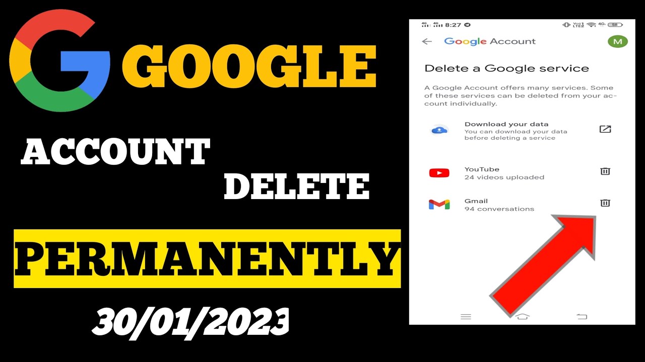Google Account Delete Kaise Kare /How To Delete Google Google Account Delete Kaise Kare /How To Delete Google