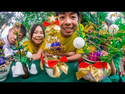 Thái Chuối | Trẻ Trâu Thi Làm Cây Thông Ngày Lễ Giáng Sinh