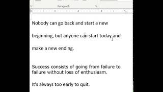 Using Ms Word Feature To Apply Appropriate Line Spacing To Paragraphs