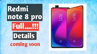 || Redmi Note 8 pro full specs || camera , display , processor || #redminote8profaq || telugu lo ||