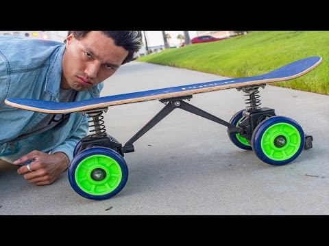 SELF PROPELLING SKATEBOARD?! Wind it up, let it go!