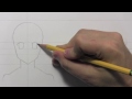 Drawing Time Lapse: Manga Face, 3 Angles [Male]