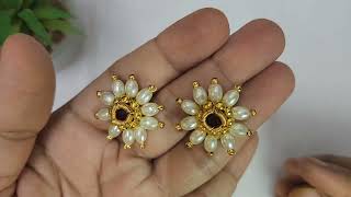 मतयच कनतल कस बनवव मतयच कड Pearl Earrings Maharashtrian Earrings