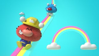 The Rainbow Slide Oggy Oggy S01E28 Cartoon For Kids Oggy Oggy Compilation