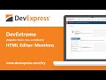 DevExtreme HTML Editor: Mentions