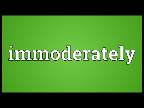 Header of immoderately