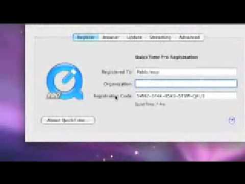 QuickTime 7.1 Pro serial key or number