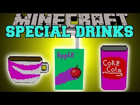 Minecraft: SPECIAL DRINKS (SODA, COFFEE, TEA, JUICE & MORE) Mod Showcase