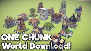 Minecraft One Chunk Builds World Download 1.12