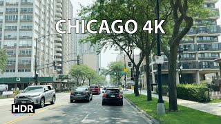 Driving Chicago 4K Hdr - Billionaires Millionaires & Lake Shore Mansions - The North Shore