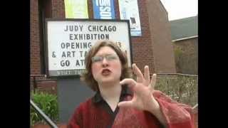 Judy Chicago at the Tom Thomson Art Gallery
