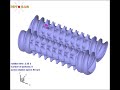 Flow in twin screw extruder