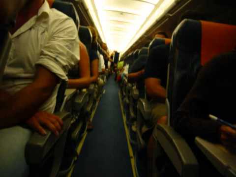 Freebird Airlines cabin Airbus A321 TC-FBG - YouTube