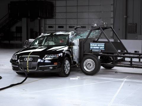 2005 Audi A6 Side Iihs Crash Test Youtube