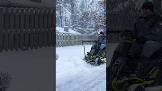 Ryobi 100Ah Electric Riding Mower Plows Snow Like A Champ For Its Fifth Winter In A Row
