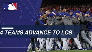 Watch all the final outs from the 2017 Division Series clinchers