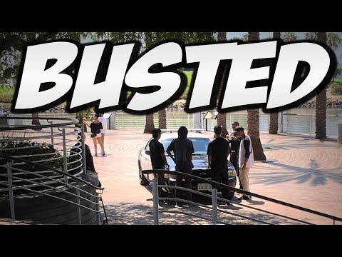 POLICE BUST US SKATEBOARDING !!! - NKA VIDS -