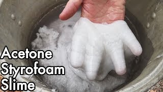 Styrofoam & Acetone Slime part 1: Making DIY Slime by Melting Foam Styrofoam & Acetone Slime part 1: Making DIY Slime by Melting Foam