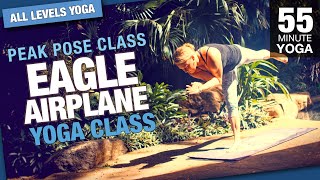 Peak Pose Yoga Cl Eagle Airplane Pose - Five Parks Yoga