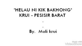 Lagu pesisir barat krui