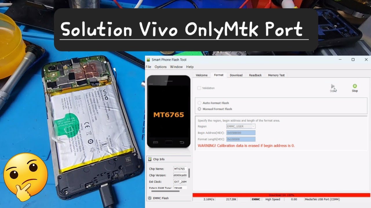 Vivo Y91i Display Lock Remove & Frp One Click By Sp Vivo Y91i Display Lock Remove & Frp One Click By Sp