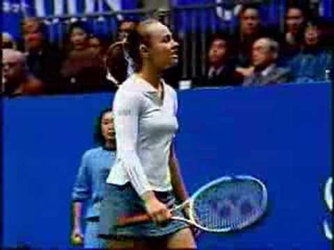 martina hingis some of her moves and her nipples
