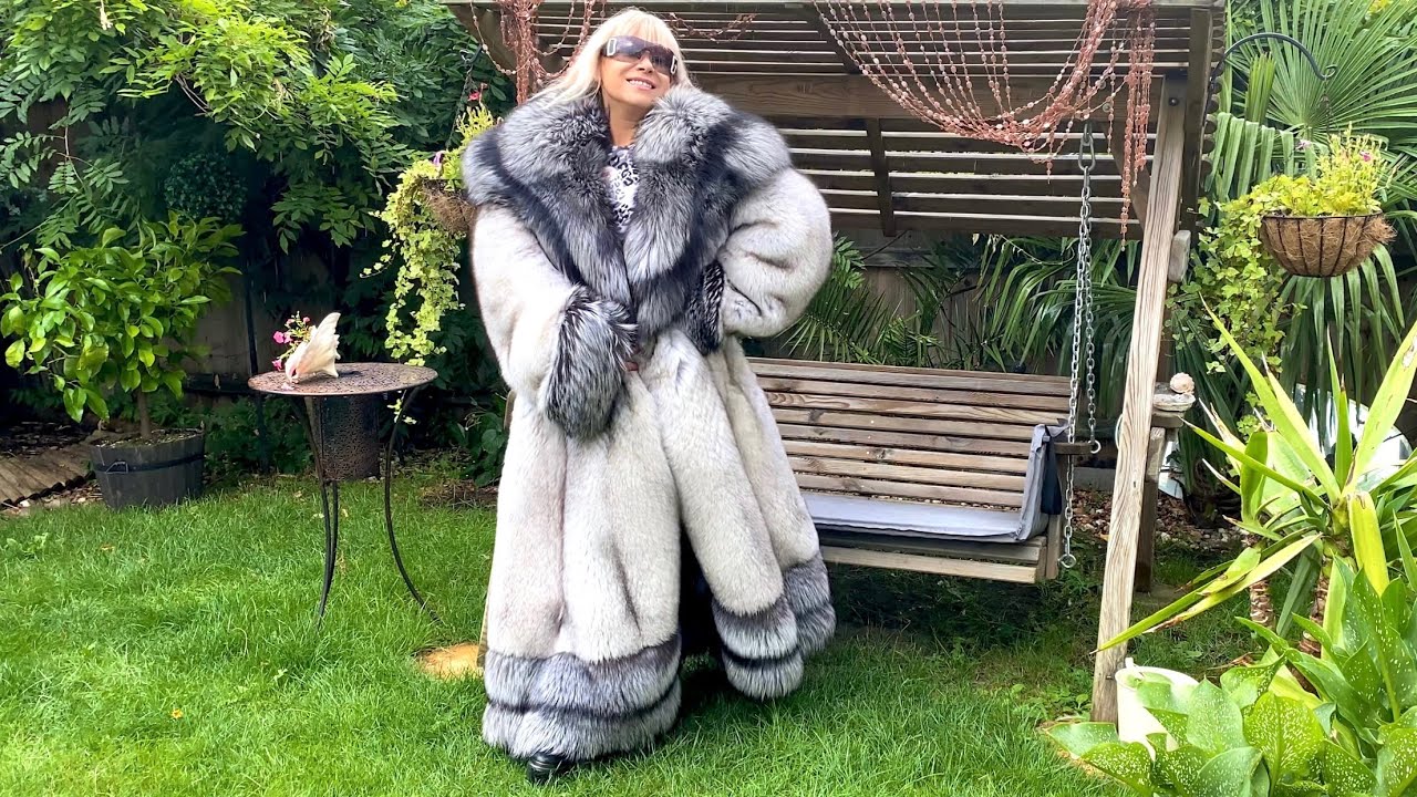 Silver fox fur coat free porn photos