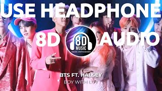 Boy With Luv(8D AUDIO) - BTS ft. Halsey I Music Enthusiasm