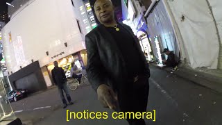 African Yakuza tout attacked me @ Shinjuku Red-Light District, Tokyo Japan