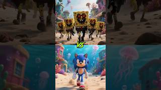 Spongebob.exe Vs Sonic, Knuckles, Tails, Super Sonic, Metal Sonic, Amy Rose, Rouge The Bat, Shadow