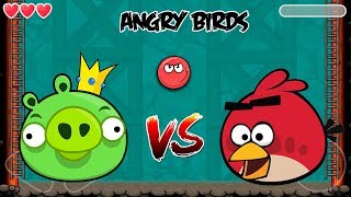 Red Ball 4 Boss Pig Fight Angry Bird In Cave Level 75