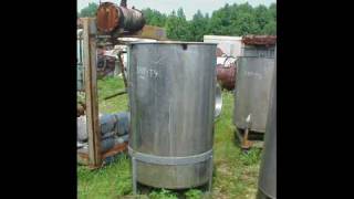 220 Gallon Sanitary/Pharmaceutical grade Stainless Steel Storage Tank.  #TAN-502