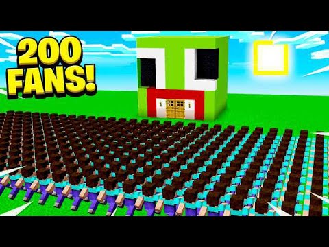 200 FANS FOUND MY SECRET MINECRAFT BASE!
