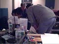 Duke Levine records guitar for Taylor Mesple, with John McVey engineering