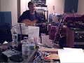 Duke Levine records guitar for Taylor Mesple, with John McVey engineering