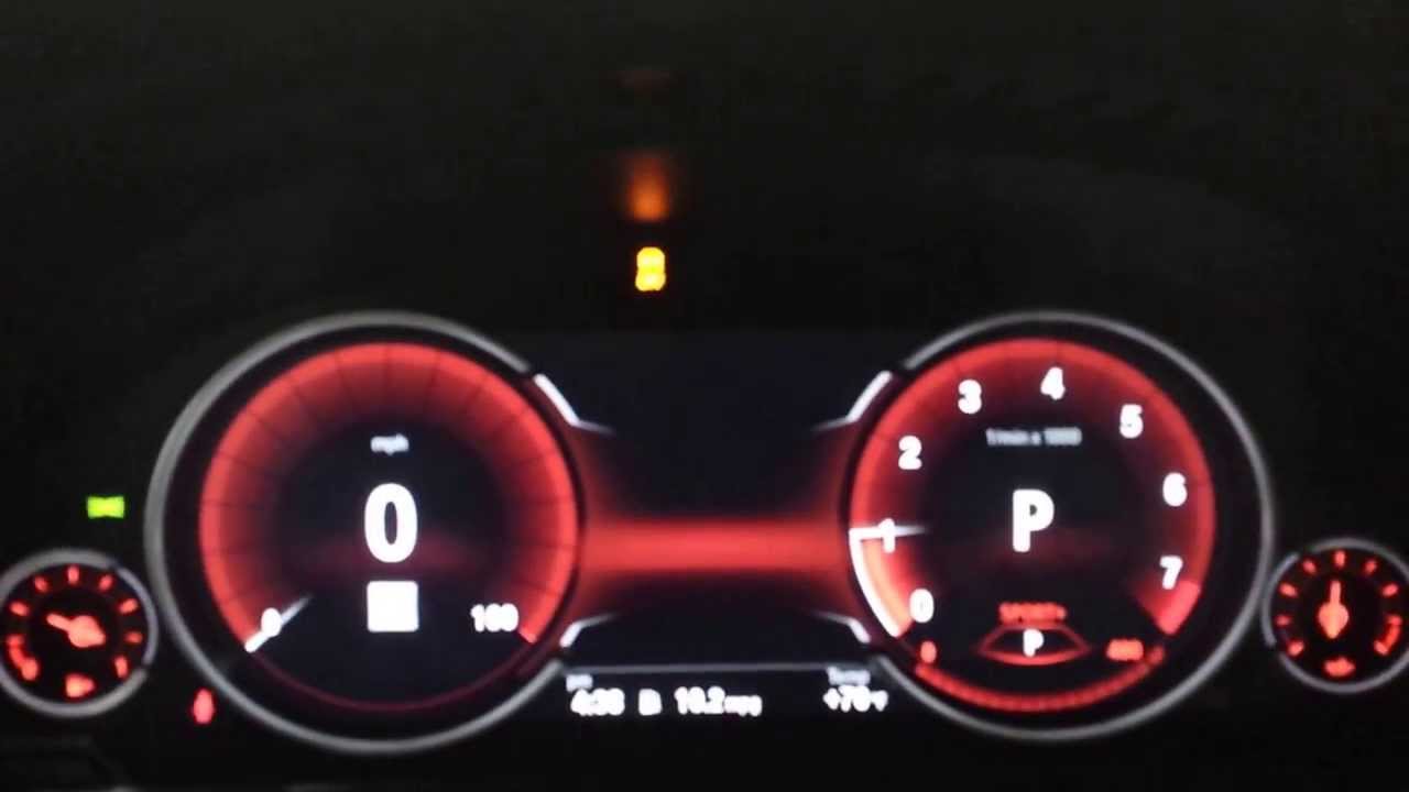 BMW all digital intrument gauge cluster for 2014 - YouTube